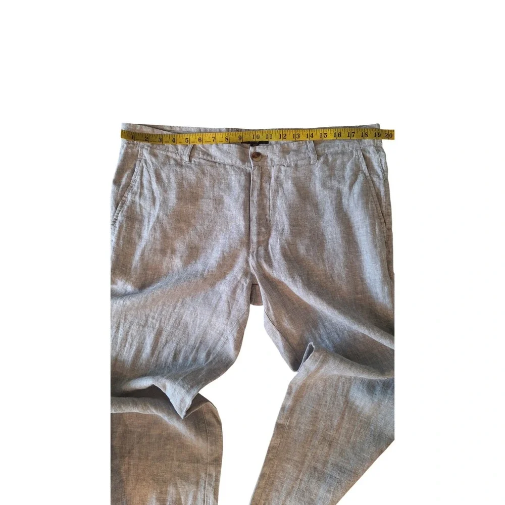 Club Room Linen Pant Men's Large Casual Summer Beach Cruise Trousers 36W/32L